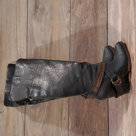 Steve Madden Rockiie Riding tall heels booties shoes sz 6B - Picture 2 of 12